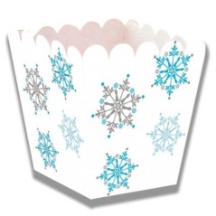 cajita copos de nieve frozen 6x6 cm unidad CV22109 8423138522109