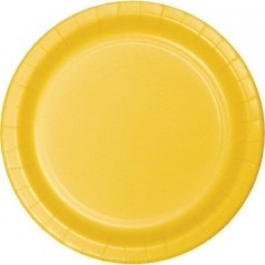 platos amarillos 8 uds de 23 cm carton CV40126 73525119434