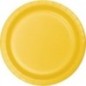 Platos Amarillos  8 uds de 23 cm carton
