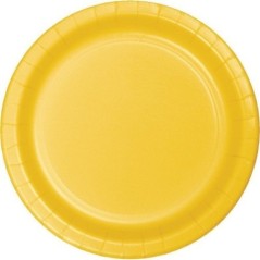 platos amarillo 8 uds de 18 cm CV40127 8423138540127