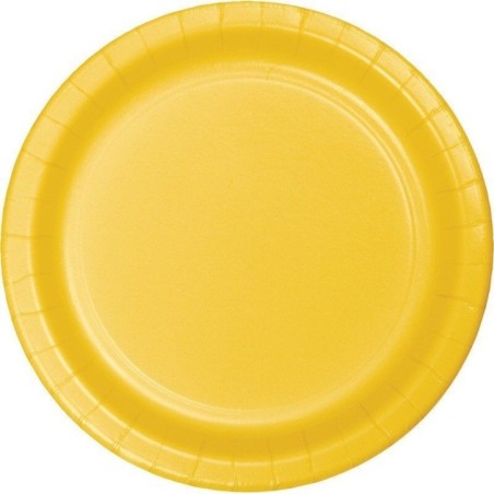 platos amarillo 8 uds de 18 cm CV40127 8423138540127