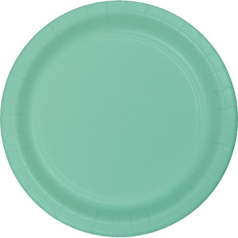 Platos verde menta 8 uds 23 cm