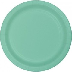 platos verde menta 8 uds de 20 cm carton CV40142 8423138540142