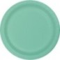Platos verde menta  8 uds de 20 cm carton