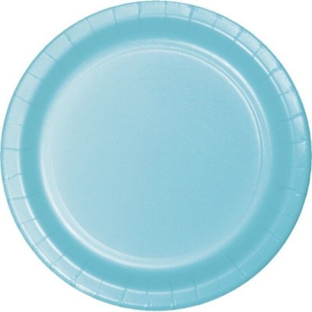 platos azul pastel 8 uds de 23 cm carton CV40146 8423138540146