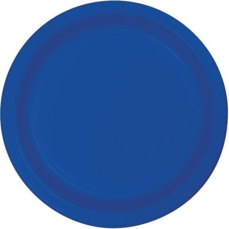 platos azul marino 8 uds de 23 cm carton CV40151 8423138540151