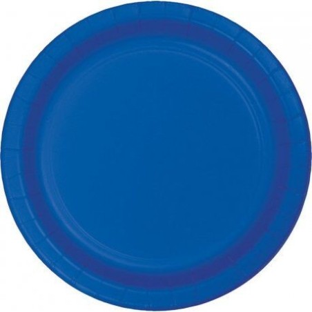platos azul marino 8 uds de 20 cm carton CV40152 39938327927