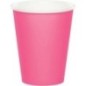 Vasos rosa fucsia 8 uds
