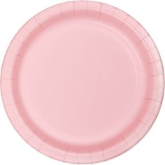 platos rosa pastel 8 uds de 18 cm CV40167 8423138540167