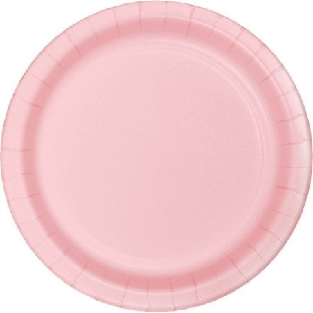 platos rosa pastel 8 uds de 18 cm CV40167 8423138540167
