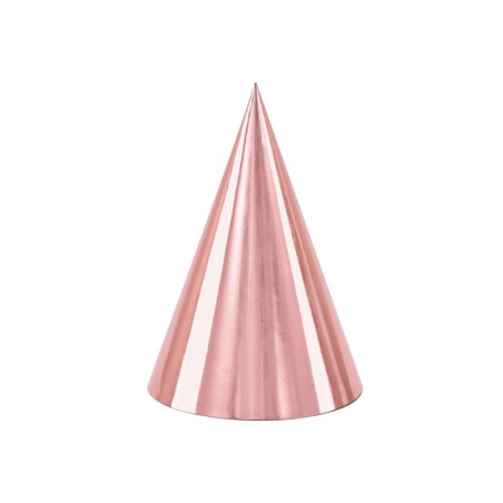 gorros rosa dorado 6 uds 16 cm CZAP6 019R 5900779115637