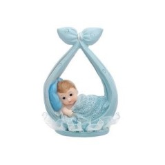figura nino en bufanda azul 11 cm babyshower o nacimiento DF2C 5901157428196
