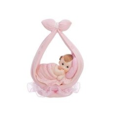 figura nina en bufanda rosa 11 cm babyshower o nacimiento DF2D 5901157428202