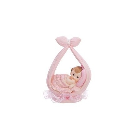 figura nina en bufanda rosa 11 cm babyshower o nacimiento DF2D 5901157428202