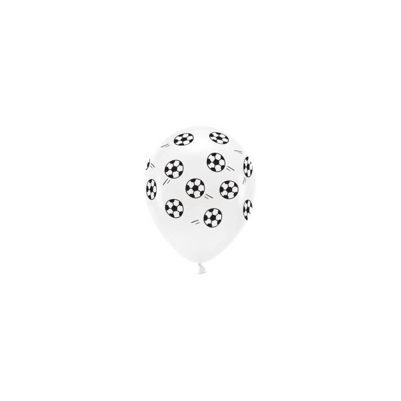 Globos balones de futbol 6 uds 33 cm