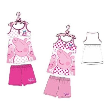 pijama peppa pig tirantes fucsia talla 5 anos EN7688 T5FU 3609080216492