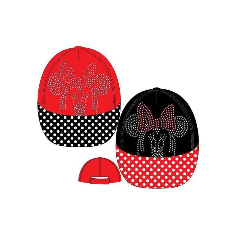 Gorra de sol Minnie Mouse pedreria para niña