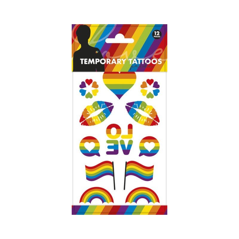 Tatuajes para piel orgullo arcoiris