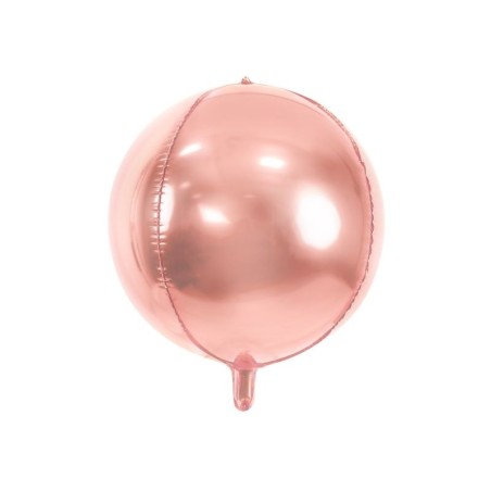 globo rosa dorado 40 cm redondo orbz FB13M 019R 5902230788473