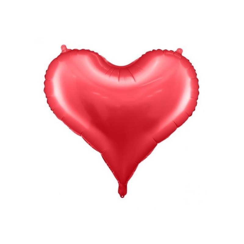 Globo corazon rojo grande 75x65 cm foil