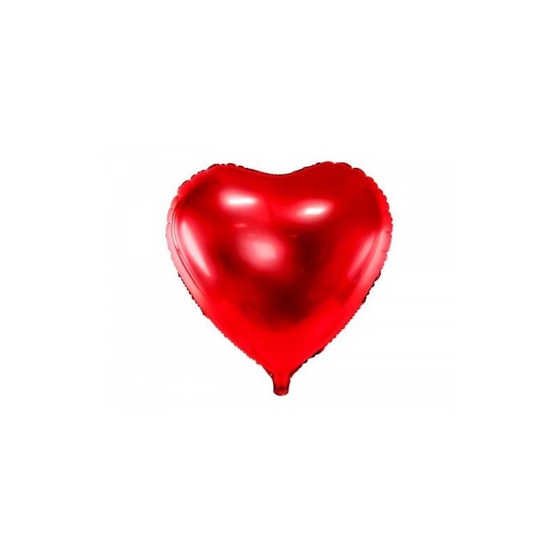 Globo corazon rojo grande 61 cm foil
