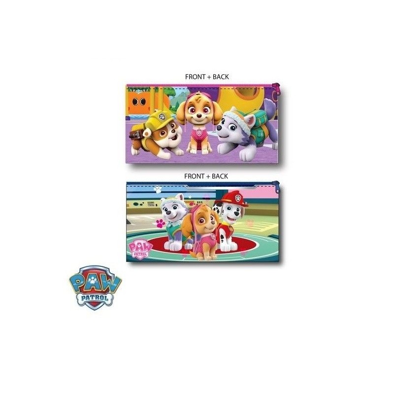 Estuche Patrulla Canina para niña rosa morado