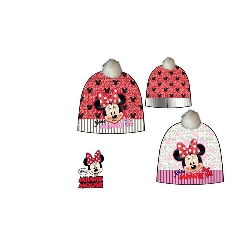 Gorro invierno Minnie Mouse con pompon