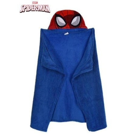 manta coralina con capucha spiderman invierno azul HQ4391 AZ 3609081515556