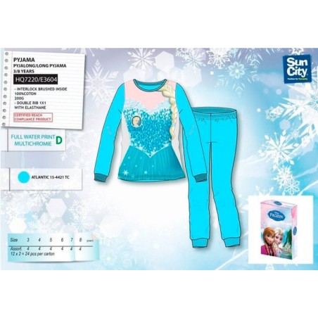 pijama largo frozen para nina varias tallas HQ7220 T5 3609081387023