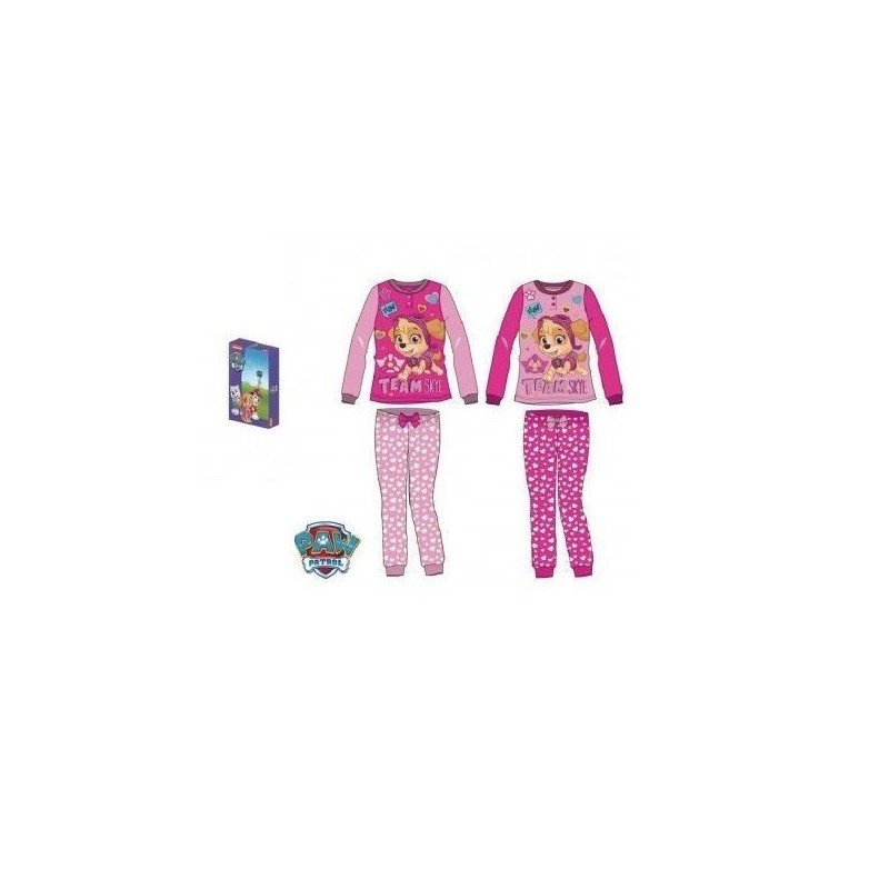 Pijama Invierno Patrulla Canina rosa o fucsia
