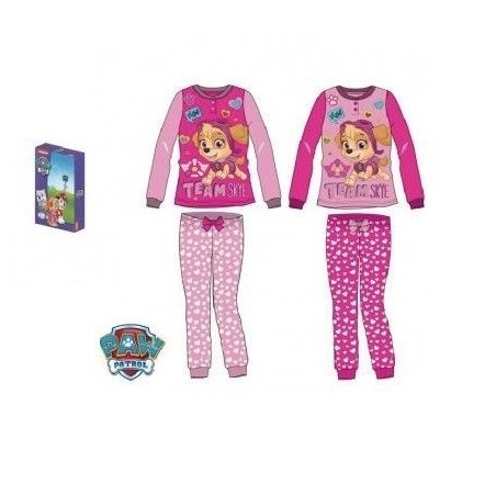 pijama patrulla canina invierno rosa o fucsia HQ7335 T3FU 3609081389126