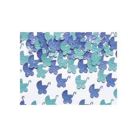 confeti bebe cochecitos azules 15 gr KONS16B 5901157439284