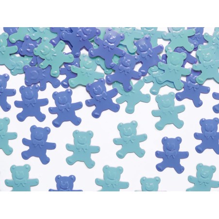 confeti bebe ositos azules 15 gr KONS19B 5901157439338