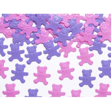 confeti bebe ositos rosas y violetas 15 gr KONS19R 5901157439345