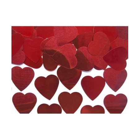 confeti corazones rojos 10 gr 25 mm KONS33 5901157444585