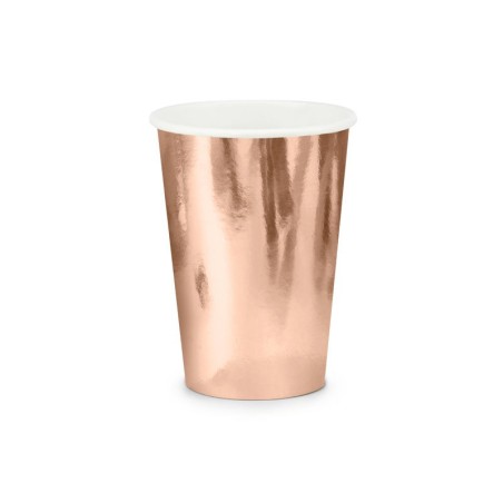 vasos rosa dorado 6 uds KPP35 019R 5902230796478
