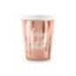 Vasos cumpleaños rosa dorado
