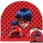 Gorro ladybug para niña invierno negro o rojo