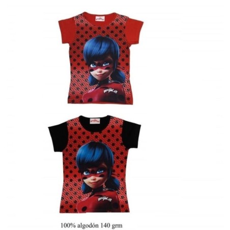 camiseta ladybug infantil talla 3 anos color morado ML50005 T3 5204679069008