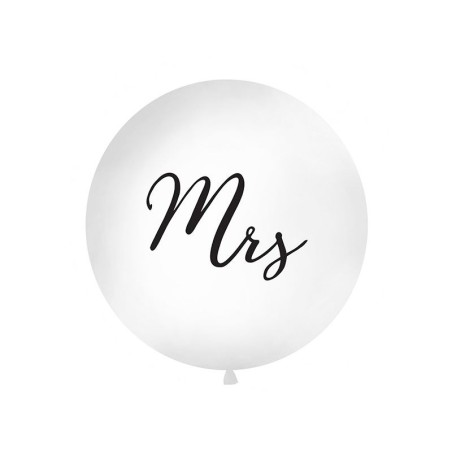 globo gigante para boda mrs de 1 metro blanco negro OLN11D 008 5902230733459