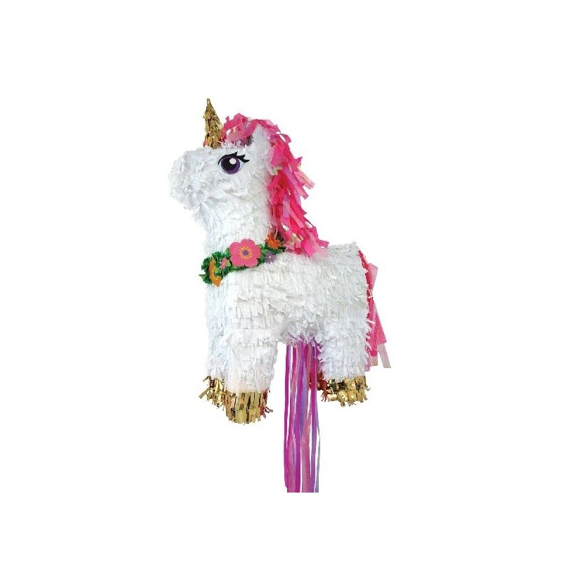 Piñata Unicornio 3d romper o tirar 32cm x 46cm