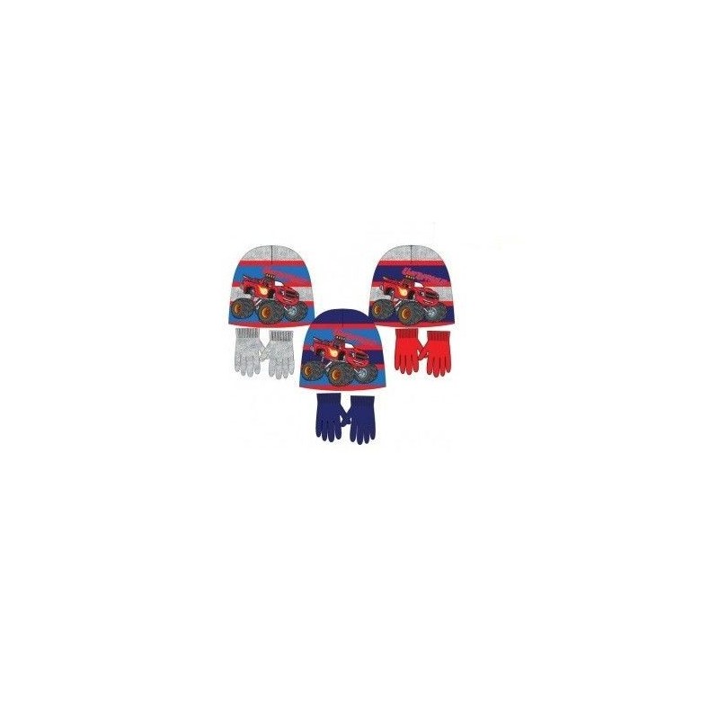 Gorro y guantes invierno Blaze Monster Machine
