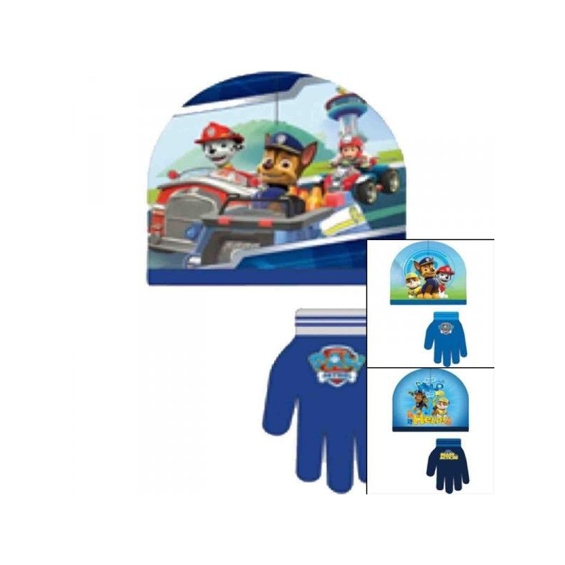Gorro y guantes Patrulla Canina infantiles