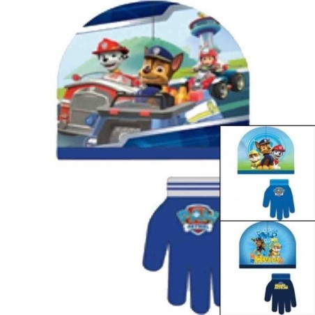 gorro y guantes patrulla canina azul claro PT02206 AZULCL 8435525836377
