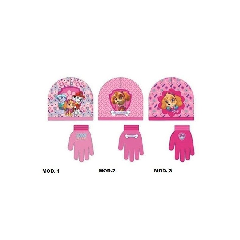 Gorro y guantes invierno Skye Everest Patrulla Canina