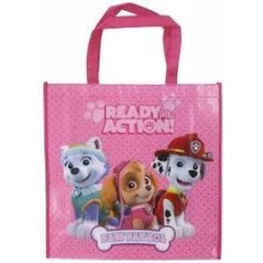 bolsa transporte o shopping patrulla canina rosa 38c38 cm PT07004 8435525836377