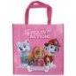 Bolsa transporte o shopping Patrulla Canina rosa 38c38 cm