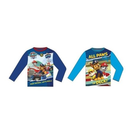 camisa patrulla canina manga larga nino azul oscuro talla 2 anos PT61301AZO T2 8435525836377