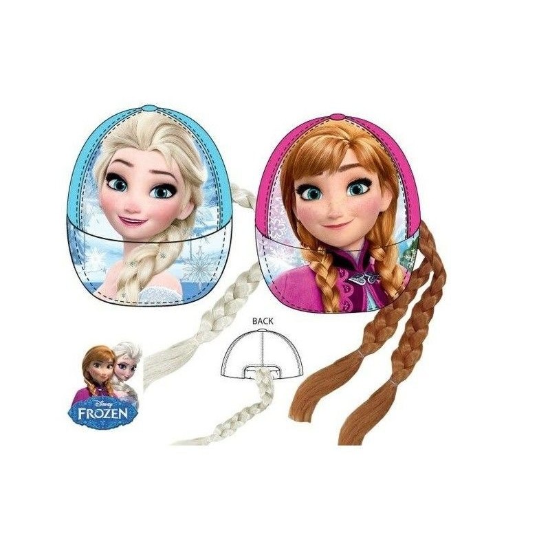 Gorra frozen azul elsa o anna fucsia color fucsia