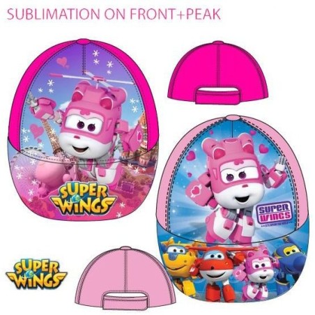gorra sol super wings talla 48 cm color fucsia QE4345 T50FU 8435525836377